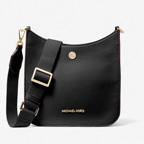 Michael‎ Kors Briley Small Pebbled Leather Messenger Bag NWT - Picture 1 of 12